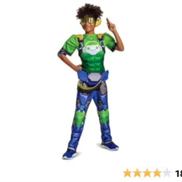 BRAND NEW boy overwatch lucio halloween jumpsuit cosplay costume size L 10-12 - Picture 6 of 10